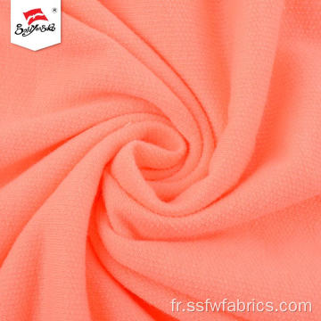 Tissu de polyester tricoté par pull imprimé par vêtement doux